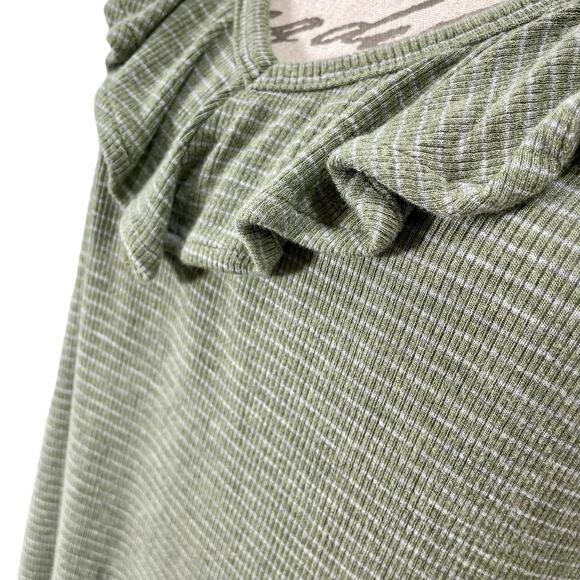 Cabi Wink Tank Top Olive Green Striped Knit Sleeveless Boho Sz Small - Picture 5 of 6